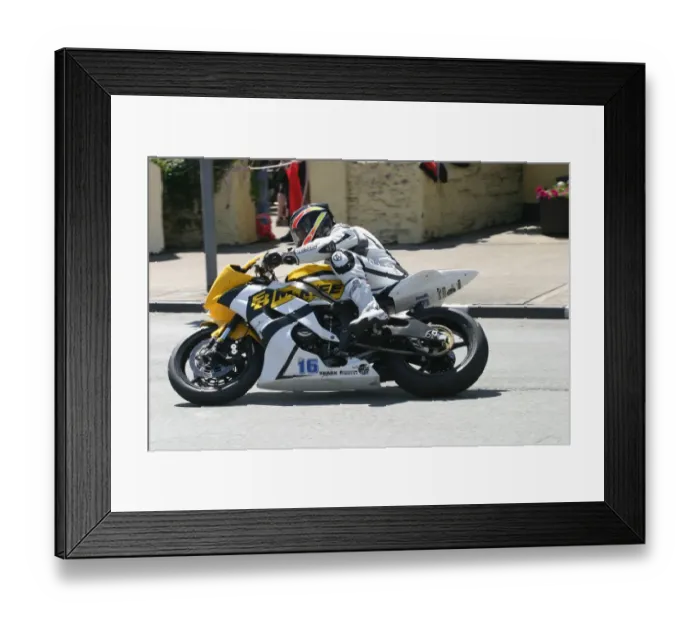 Framed Print : Adrian Archibald (Yamaha) 2012 Supersport TT