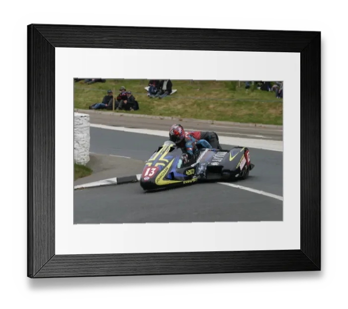Framed Print : Tony Baker & Fiona Baker-Milligan (Baker Suzuki) 2012 Sidecar TT Framed Print : Tony Baker & Fiona Baker-Milligan (Baker Suzuki) 2012 Sidecar TT