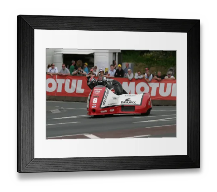 Framed Print : Gary Bryan & Jamie Winn (Baker) 2011 Sidecar TT Framed Print : Gary Bryan & Jamie Winn (Baker) 2011 Sidecar TT