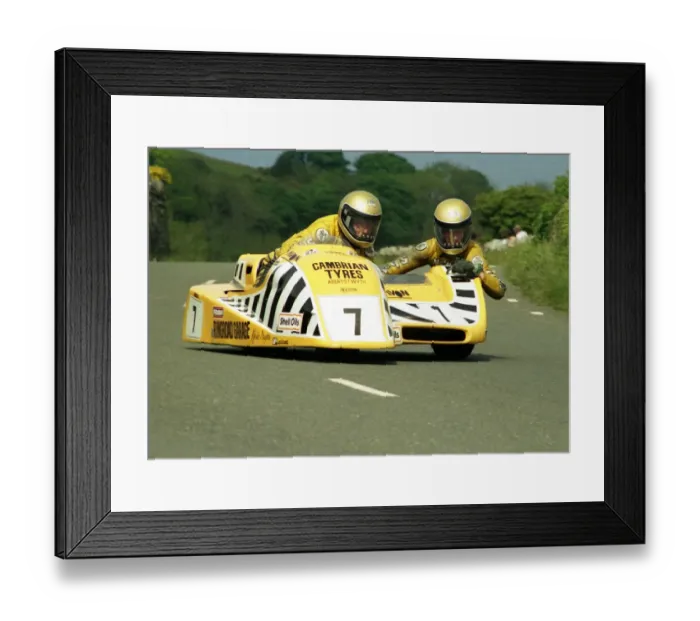 Framed Print : Dick Greasley & Stewart Atkinson (Yamaha) 1987 Sidecar TT Framed Print : Dick Greasley & Stewart Atkinson (Yamaha) 1987 Sidecar TT