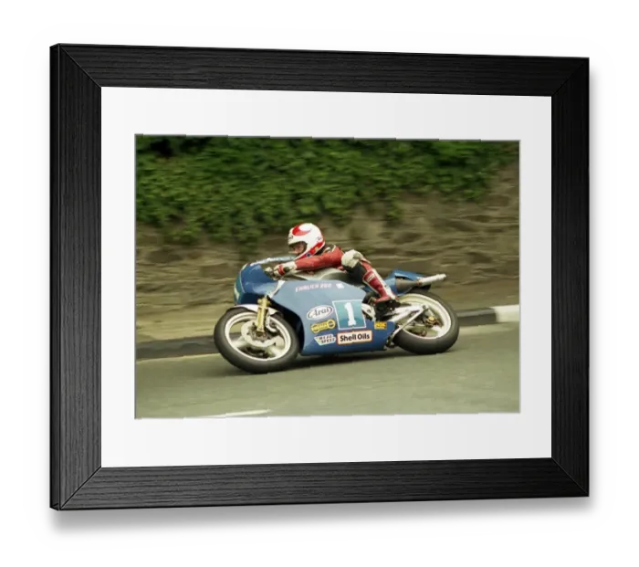 Framed Print : Brian Reid (EMC) 1987 Junior TT Framed Print : Brian Reid (EMC) 1987 Junior TT