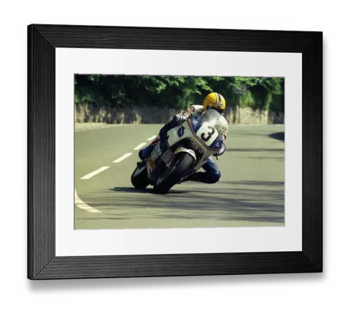 Framed Print : Joey Dunlop (Honda) 1987 Formula One TT Framed Print : Joey Dunlop (Honda) 1987 Formula One TT