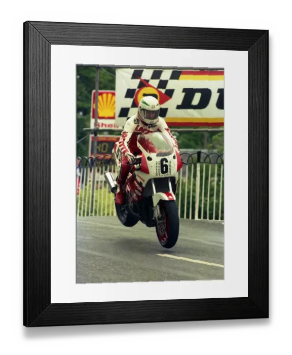 Framed Print : Barry Woodland (Loctite Yamaha) 1987 Formula One TT Framed Print : Barry Woodland (Loctite Yamaha) 1987 Formula One TT