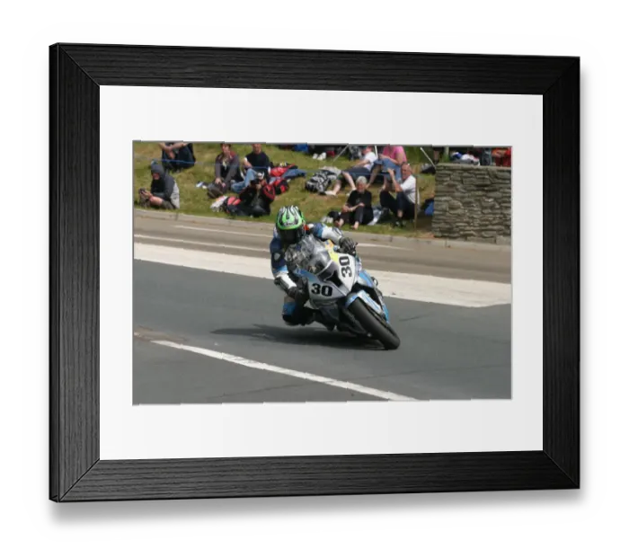 Framed Print : Paul Shoesmith (BMW) 2012 Superbike TT