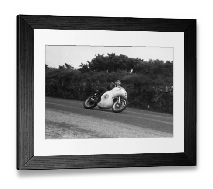 Framed Print : Mike Hailwood (Norton) 1960 Senior TT