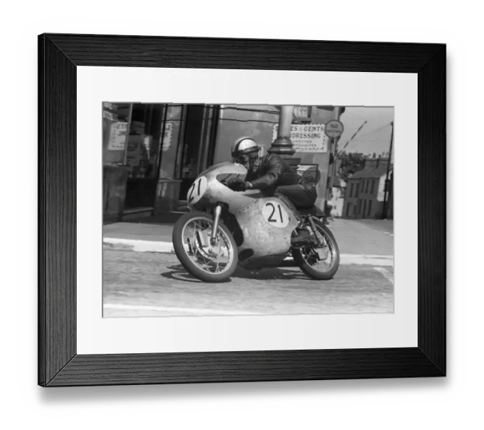 Framed Print : Fron Purslow (Ducati) 1959 Ultra Lightweight TT Framed Print : Fron Purslow (Ducati) 1959 Ultra Lightweight TT