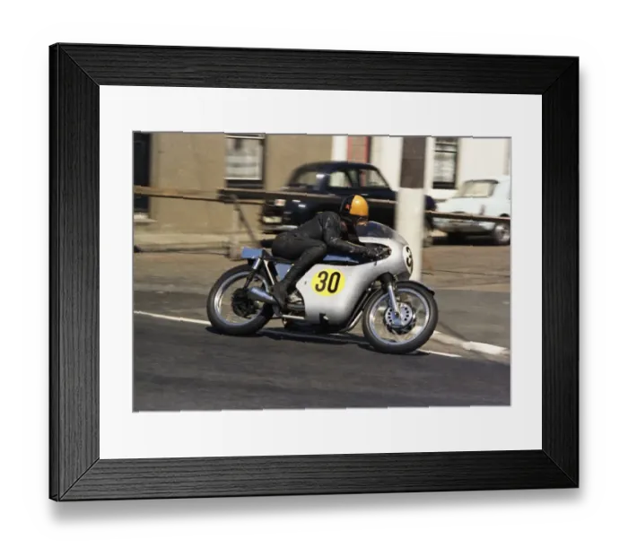 Framed Print : Brian Ball (Matchless) 1968 Senior TT