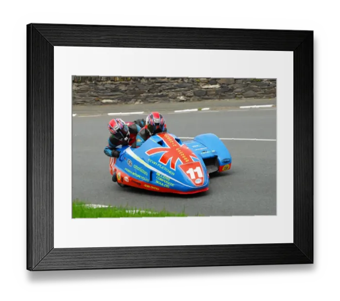 Framed Print : Tony Baker & Fiona Baker-Milligan (Suzuki) 2013 Sidecar TT Framed Print : Tony Baker & Fiona Baker-Milligan (Suzuki) 2013 Sidecar TT