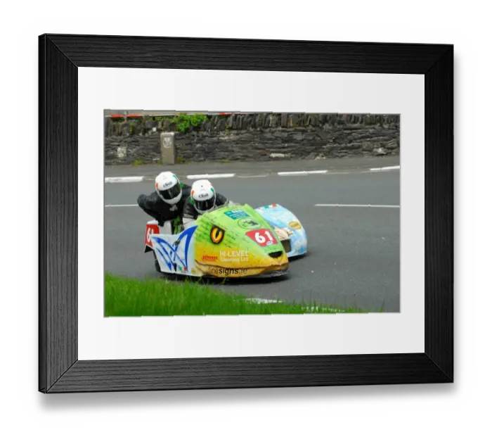 Framed Print : Patrick Giltenane & Aidan Browne (MR Equipe Suzuki) 2013 Sidecar TT Framed Print : Patrick Giltenane & Aidan Browne (MR Equipe Suzuki) 2013 Sidecar TT