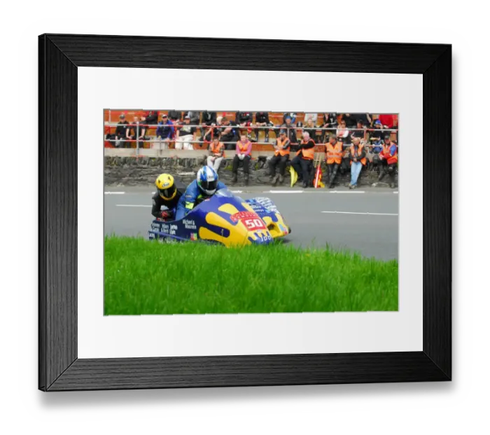 Framed Print : Dave Quirk & Robert Lunt (DMR Yamaha) 2013 Sidecar TT Framed Print : Dave Quirk & Robert Lunt (DMR Yamaha) 2013 Sidecar TT