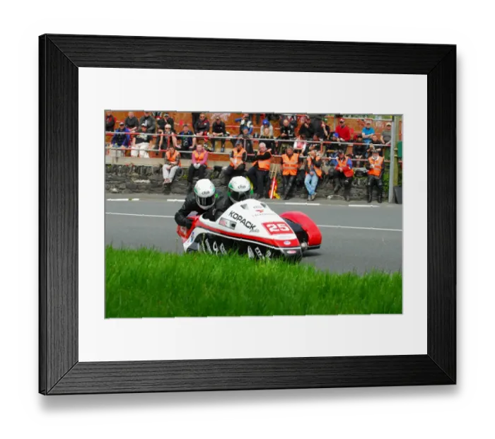 Framed Print : Mike Roscher & Uwe Neubert (Suzuki) 2013 Sidecar TT Framed Print : Mike Roscher & Uwe Neubert (Suzuki) 2013 Sidecar TT