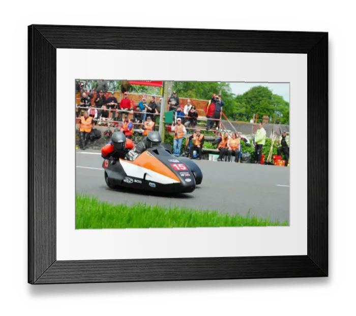 Framed Print : Frank Lelias & Charlie Richardson (LCR) 2013 Sidecar TT Framed Print : Frank Lelias & Charlie Richardson (LCR) 2013 Sidecar TT