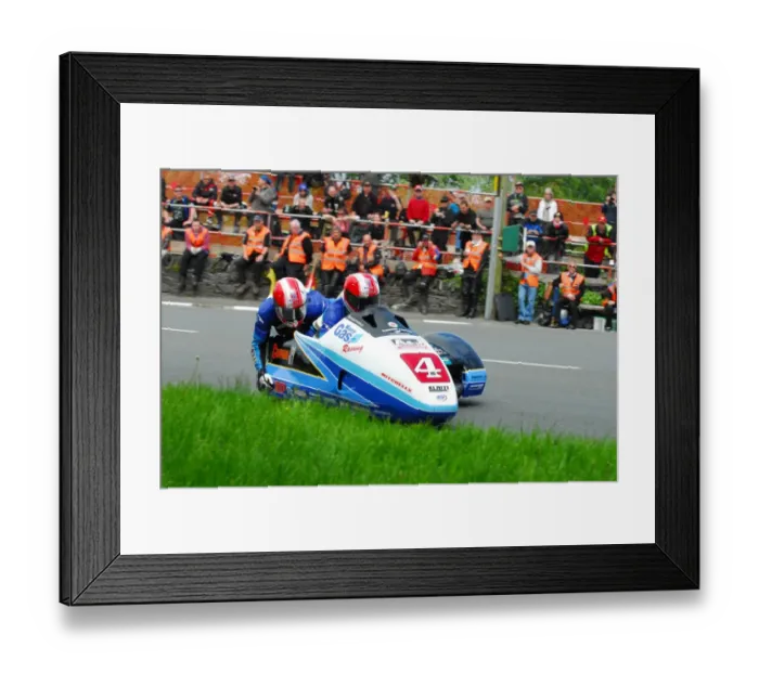 Framed Print : Ben & Tom Birchall (Hanni LCR) 2013 Sidecar TT Framed Print : Ben & Tom Birchall (Hanni LCR) 2013 Sidecar TT
