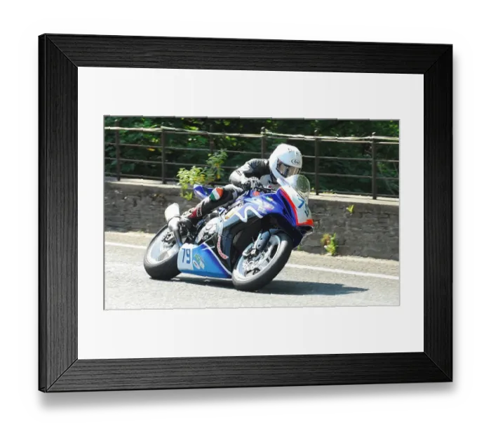 Framed Print : Ben Rea (Suzuki) 2016 Supersport 1 TT Framed Print : Ben Rea (Suzuki) 2016 Supersport 1 TT