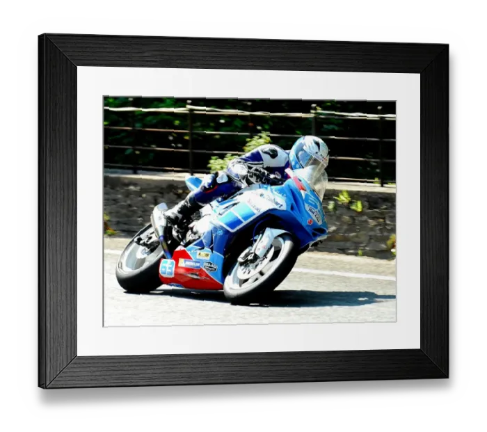 Framed Print : Daley Mathison (Suzuki) Supersport 1 TT Framed Print : Daley Mathison (Suzuki) Supersport 1 TT