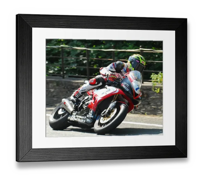 Framed Print : Gary Johnson (Triumph) 2016 Supersport 1 TT Framed Print : Gary Johnson (Triumph) 2016 Supersport 1 TT