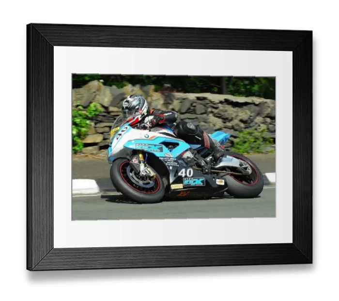 Framed Print : John Ingram (BMW) 2016 Superbike TT
