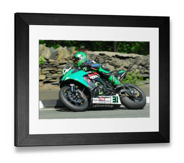 Framed Print : Horst Saiger (Kawasaki) 2016 Superbike TT Framed Print : Horst Saiger (Kawasaki) 2016 Superbike TT
