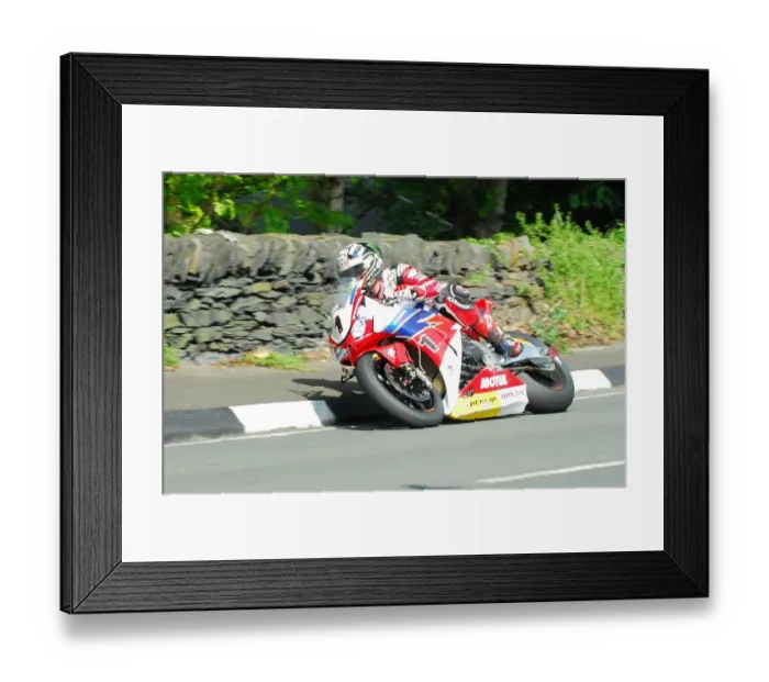 Framed Print : John McGuinness (Honda) 2015 Superbike TT
