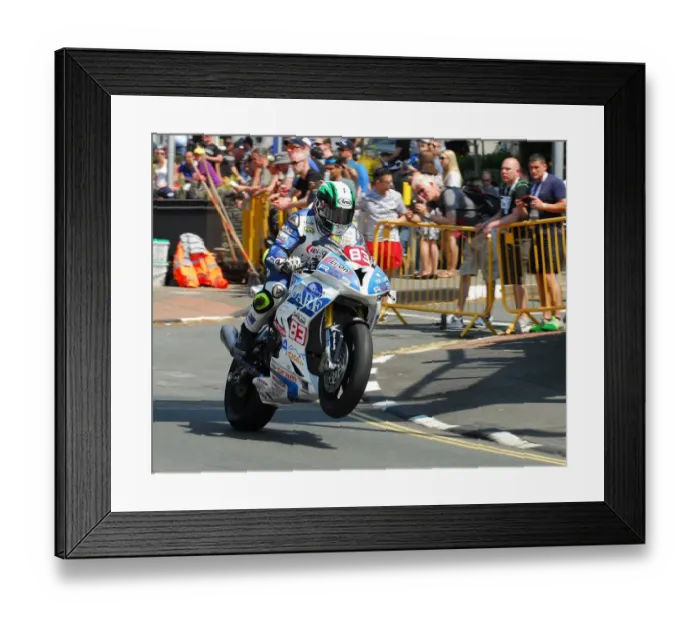Framed Print : Marco Pagani (BMW) 2016 Supersport TT