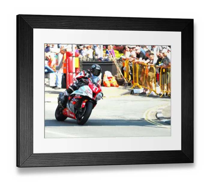 Framed Print : Xavier Denis (Kawasaki) 2016 Supersport TT Framed Print : Xavier Denis (Kawasaki) 2016 Supersport TT