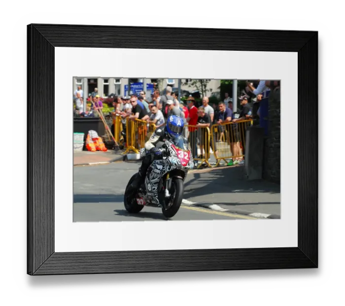 Framed Print : Mark Miller (EBR) 2016 Supersport TT Framed Print : Mark Miller (EBR) 2016 Supersport TT
