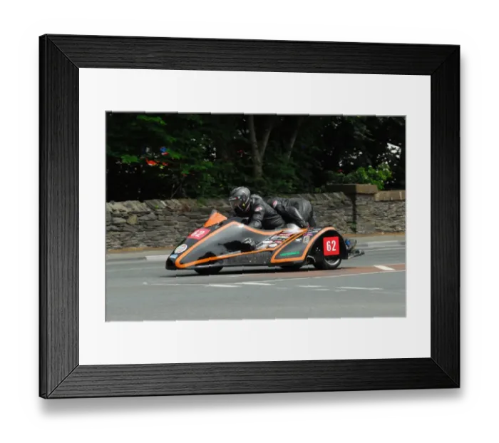 Framed Print : Thierry Laforest & Francky Fouet (Bellas Honda) 2016 Sidecar 2 TT Framed Print : Thierry Laforest & Francky Fouet (Bellas Honda) 2016 Sidecar 2 TT