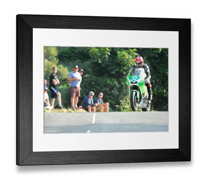 Framed Print : John Barton (Kawasaki) 2016 Lightweight TT Framed Print : John Barton (Kawasaki) 2016 Lightweight TT