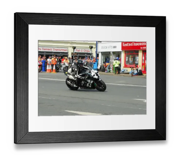 Framed Print : Fabrice Miguet (Kawasaki) 2016 Senior TT Framed Print : Fabrice Miguet (Kawasaki) 2016 Senior TT
