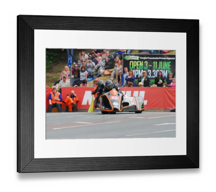 Framed Print : Thierry Laforest & Francky Fouet (Bellas Honda) 2016 Sidecar 2 TT Framed Print : Thierry Laforest & Francky Fouet (Bellas Honda) 2016 Sidecar 2 TT