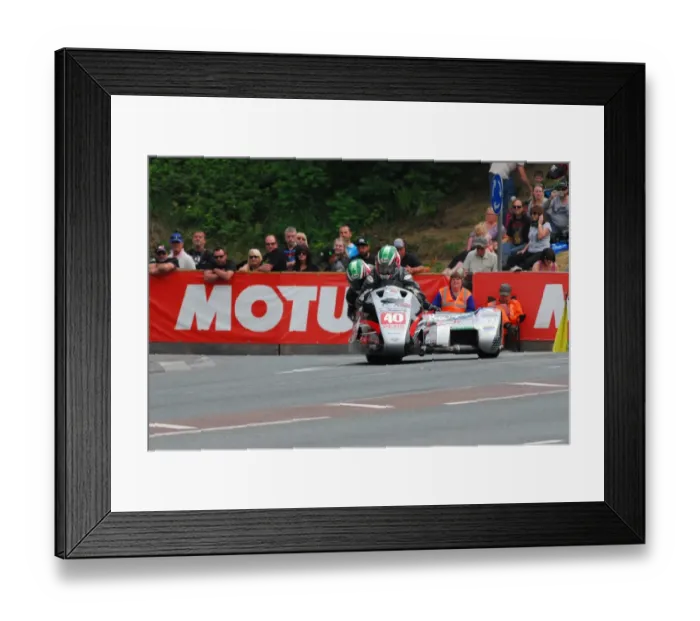 Framed Print : Claude Montagnier & Maxime Vasseur (Kawasaki LCR) 2016 Sidecar 2 TT Framed Print : Claude Montagnier & Maxime Vasseur (Kawasaki LCR) 2016 Sidecar 2 TT