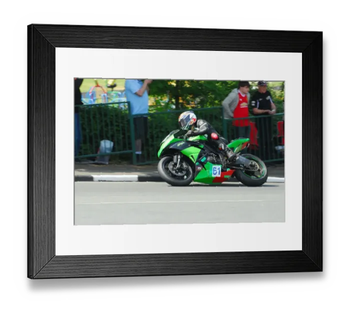 Framed Print : Karl Foster (Kawasaki) 2016 Supersport 2 TT Framed Print : Karl Foster (Kawasaki) 2016 Supersport 2 TT