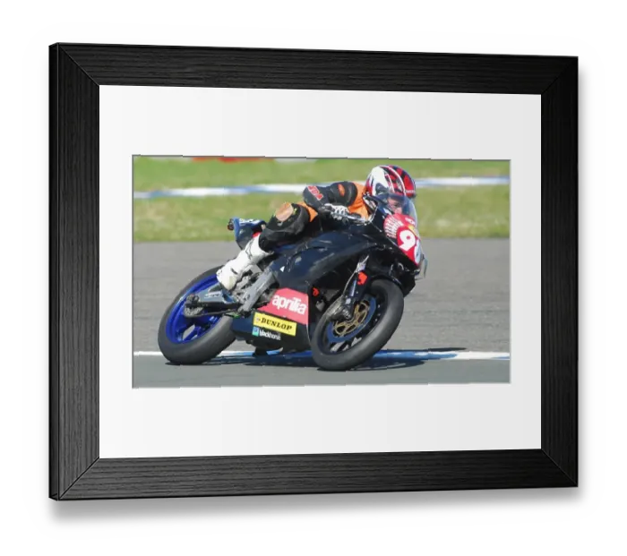 Framed Print : Brian Moffitt (Aprilia) April; Jurby Framed Print : Brian Moffitt (Aprilia) April; Jurby