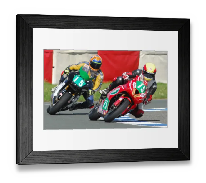 Framed Print : Paul Smyth (Kawasaki) Dave Moffitt (Suzuki) April; Jurby Framed Print : Paul Smyth (Kawasaki) Dave Moffitt (Suzuki) April; Jurby