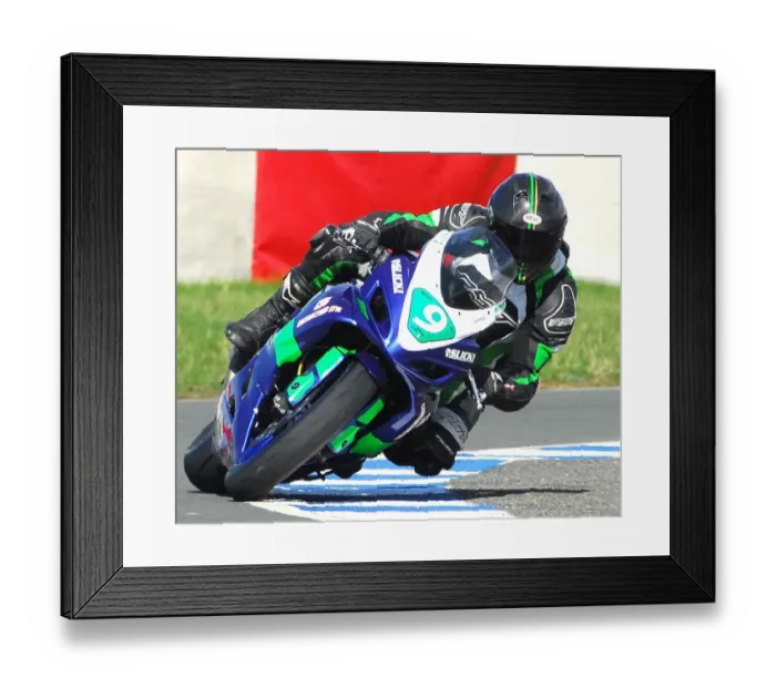 Framed Print : Andrew Dudgeon (Suzuki) April; Jurby Framed Print : Andrew Dudgeon (Suzuki) April; Jurby