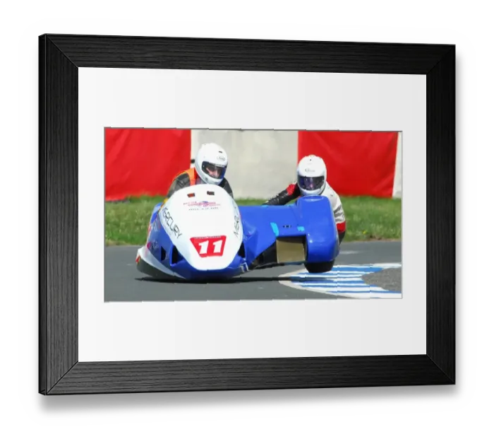 Framed Print : Michael Jackson & Joe Swan (Windle Suzuki) April;Jurby