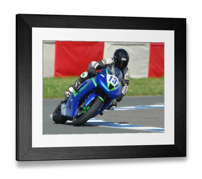 Framed Print : Seamus McDevitt (Kawasaki) April; Jurby