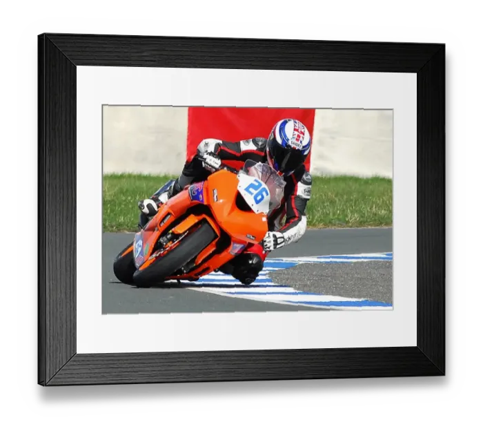 Framed Print : Si Fulton (Kawasaki), April; Jurby Framed Print : Si Fulton (Kawasaki), April; Jurby