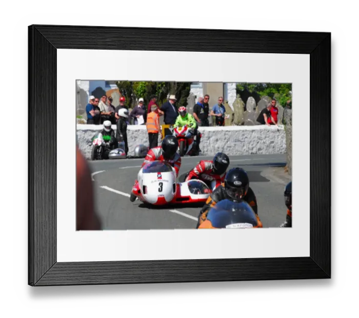 Framed Print : Vince Biggs & Vicky Cooke (BMW) 2016 Pre TT Classic Framed Print : Vince Biggs & Vicky Cooke (BMW) 2016 Pre TT Classic