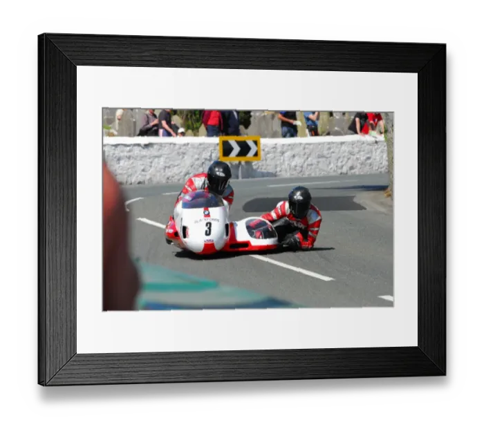 Framed Print : Vince Biggs & Vicky Cooke (Busch BMW) 2016 Pre TT Classic Framed Print : Vince Biggs & Vicky Cooke (Busch BMW) 2016 Pre TT Classic