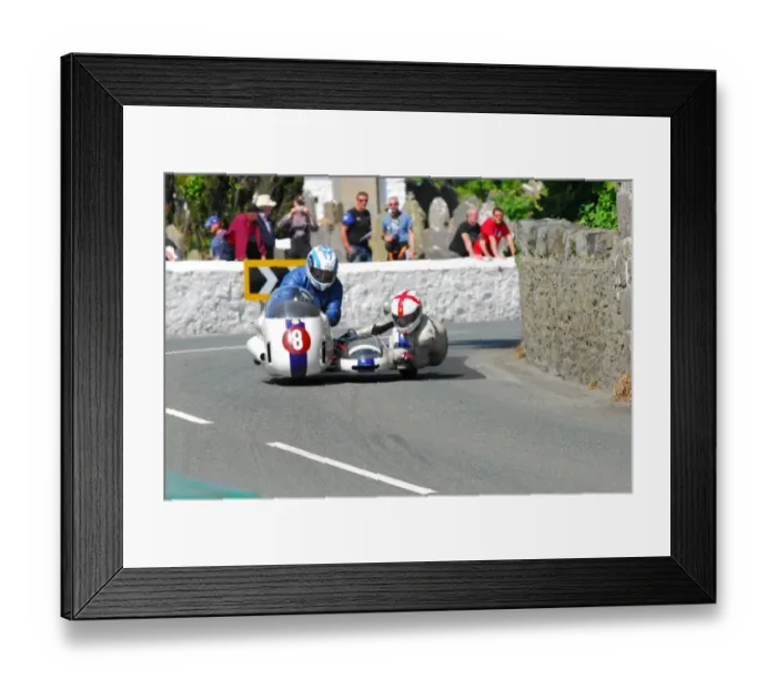 Framed Print : Dick Hawes & Neil Wheatley (MRE BMW) 2016 Pre TT Classic Framed Print : Dick Hawes & Neil Wheatley (MRE BMW) 2016 Pre TT Classic
