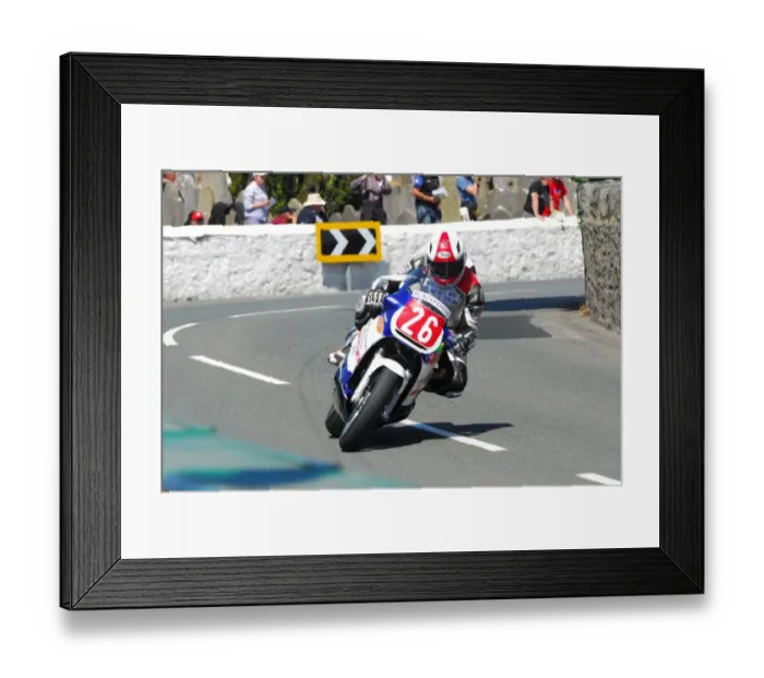 Framed Print : Dennis Booth (Suzuki) 2016 Pre TT Classic Framed Print : Dennis Booth (Suzuki) 2016 Pre TT Classic