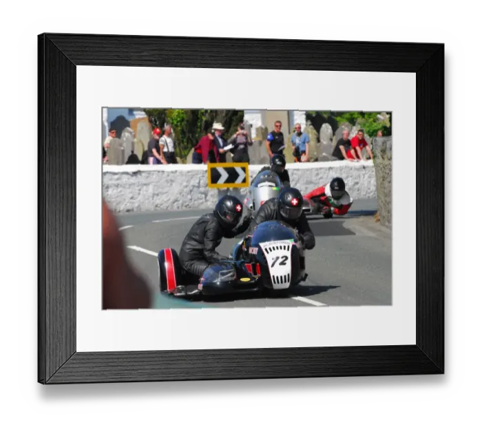 Framed Print : Guido Reichmuth & Zita Reichmuth (Ducati) 2016 Pre TT Classic Framed Print : Guido Reichmuth & Zita Reichmuth (Ducati) 2016 Pre TT Classic