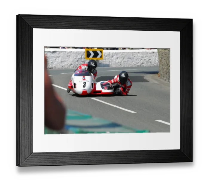 Framed Print : Vince Biggs & Vicky Cooke (Busch BMW) 2016 Pre TT Classic Framed Print : Vince Biggs & Vicky Cooke (Busch BMW) 2016 Pre TT Classic