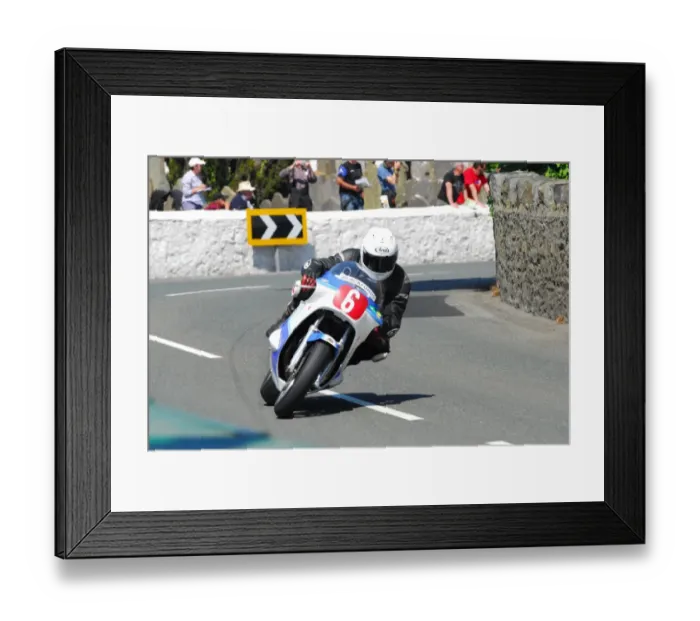 Framed Print : Paul Coward (Suzuki) 2016 Pre TT Classic Framed Print : Paul Coward (Suzuki) 2016 Pre TT Classic