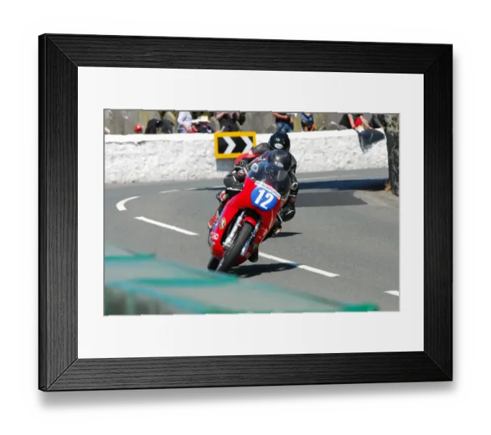 Framed Print : Mike Hose (Honda) 2016 Pre TT Classic