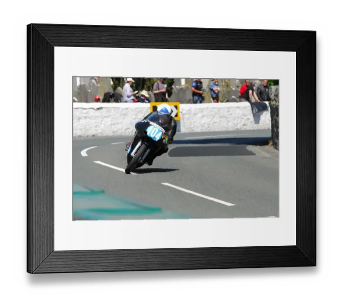 Framed Print : Mick Moreton (Seeley 7R) 2016 Pre TT Classic