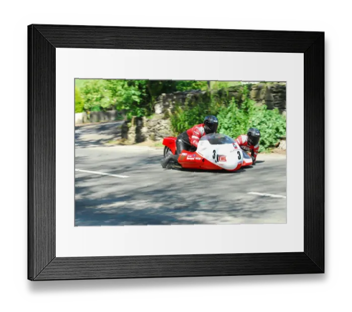 Framed Print : Vince Biggs & Vicky Cooke (Busch BMW) 2016 Pre TT Classic Framed Print : Vince Biggs & Vicky Cooke (Busch BMW) 2016 Pre TT Classic