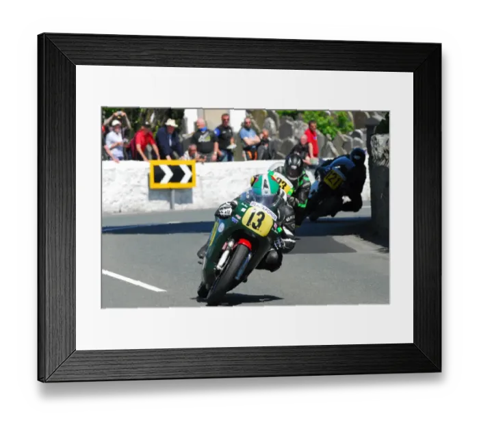 Framed Print : Meredydd Owen (Seeley) 2016 Pre TT Classic Framed Print : Meredydd Owen (Seeley) 2016 Pre TT Classic