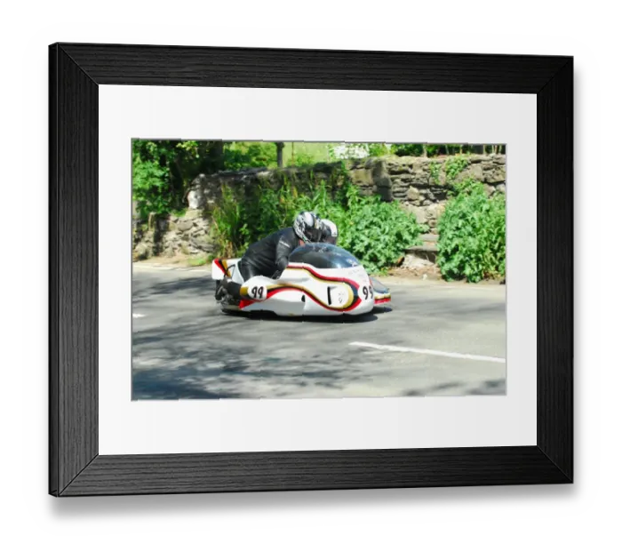 Framed Print : Patrick Geffray & Coraline Galerne (BMW) 2016 Pre TT Classic Framed Print : Patrick Geffray & Coraline Galerne (BMW) 2016 Pre TT Classic